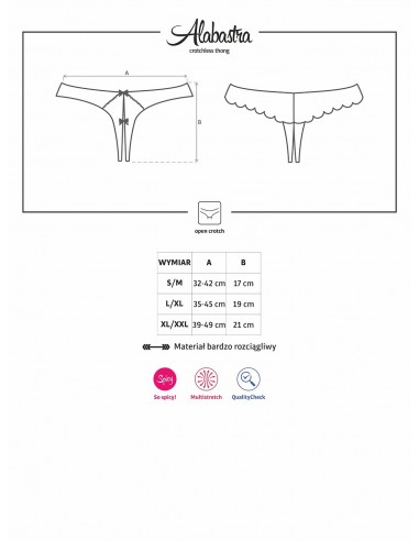 Alabastra Stringi Otwarte  S/M - Stringi - 7