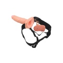Strap-on wibracyjny Cavo Real Rapture 20 cm w odcieniu cielistym - 1