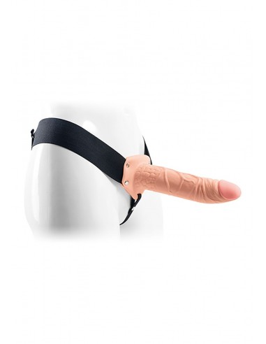 Strapon Z Wibracjami Cavo Real Rapture 8 Flesh - Strap-ony, dilda na pasku z wibracją - 5