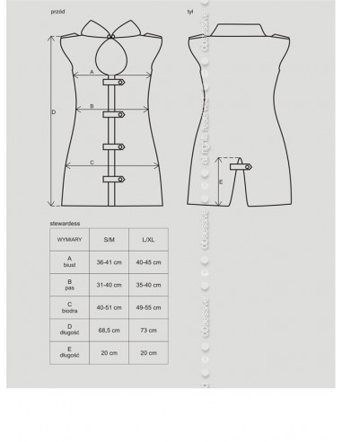 Strój Stewardessy Stewardess Kostium  S/M - Kostiumy i przebrania erotyczne - 5