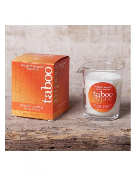Świeca / Krem Do Masażu Peche Sucre Bougie Massage 60 g - Świece zapachowe do masażu - 3