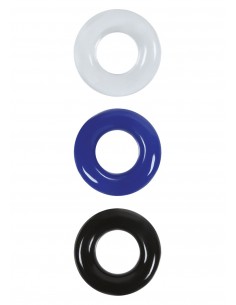 Zestaw pierścieni erekcyjnych Cock Ring Set - Pierścienie erekcyjne niewibrujące - 1