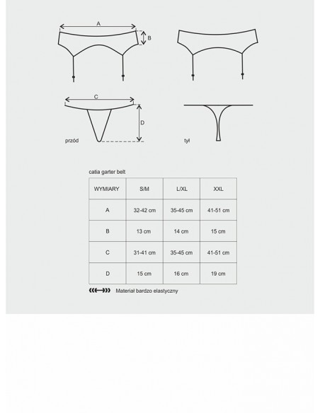 Pas Do Pończoch I Stringi Catia - Pasy do pończoch i podwiązki - 5