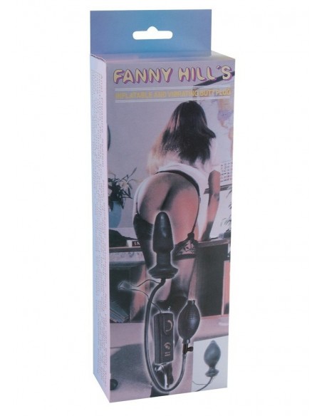 Korek analny wibrujący Fanny Hill´S Butt Plug Black - Kulki i korki analne wibrujące - 2