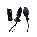 Korek analny Fanny Hill's Butt Plug black – nadmuchiwany z wibracjami, 12 cm, Ø 2,5–3,8 cm - 3
