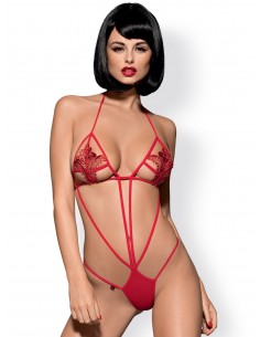 Bielizna erotyczna Luiza body czerwone  S/M - Body - 1