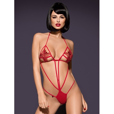 Bielizna erotyczna Luiza body czerwone - 1 2