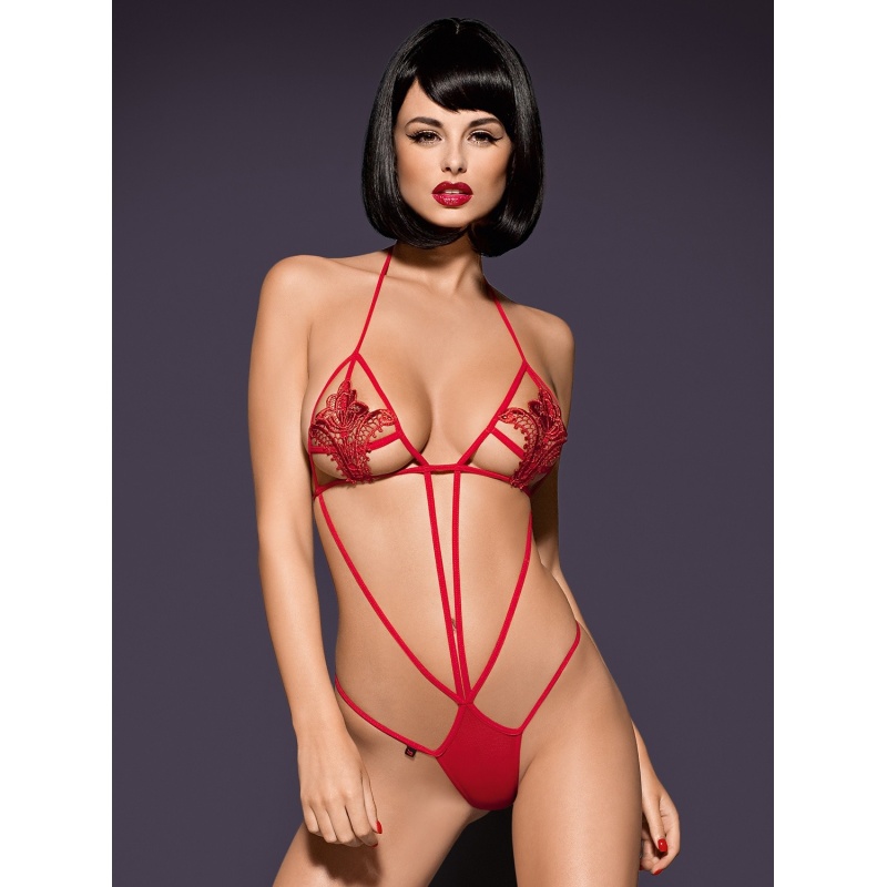 Bielizna erotyczna Luiza body czerwone - 2