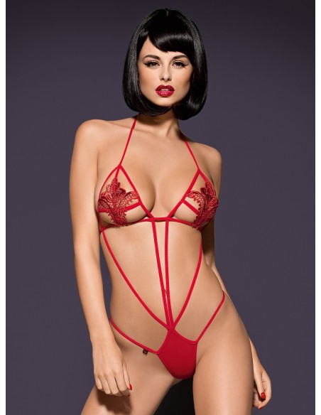 Bielizna erotyczna Luiza body czerwone  S/M - Body - 2