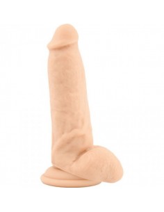 Dildo Fallo Realistico Real Safe Squat Flesh - Dilda realistyczne - 1