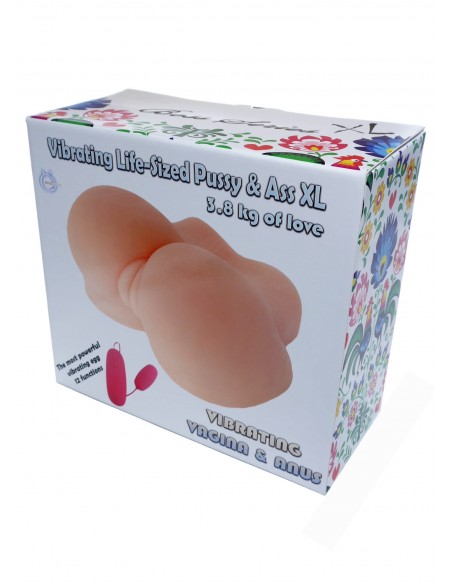 Wypięta Sztuczna Pochwa I Tyłeczek Xl Z Wibracjami  - Masturbatory i Sztuczne pochwy - 2