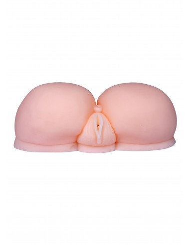 Wypięta Sztuczna Pochwa I Tyłeczek XXL Z Wibracjami - Masturbatory i Sztuczne pochwy - 8