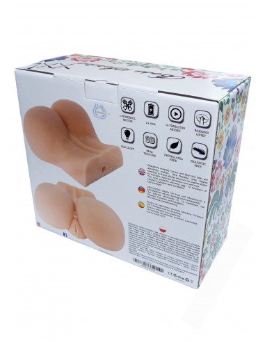 Wypięta Sztuczna Pochwa I Tyłeczek XXL Z Wibracjami - Masturbatory i Sztuczne pochwy - 11