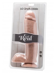 Dildo Cock 10 Inch W/ Balls Flesh - Dilda realistyczne - 1 2