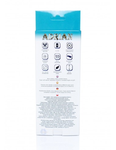 Strapon Z Wibracjami Hollow Strap-On Adrian - Strap-ony, dilda na pasku z wibracją - 6