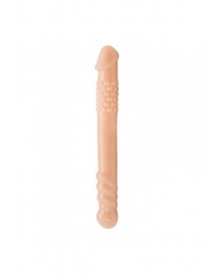 Małe podwójne dildo Toyz4Lovers NERO 25,4 cm Cieliste - Dilda podwójne - 1