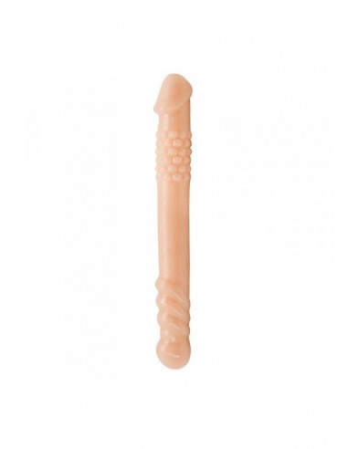 Małe podwójne dildo Toyz4Lovers NERO 25,4 cm Cieliste - Dilda podwójne - 1