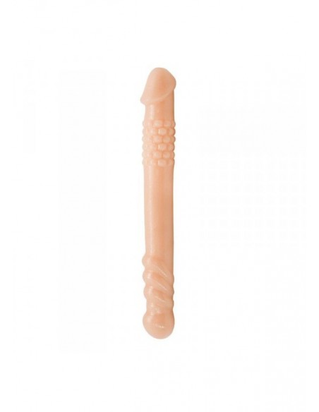 Małe podwójne dildo Toyz4Lovers NERO 25,4 cm Cieliste - Dilda podwójne - 1