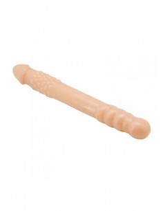 Małe podwójne dildo Toyz4Lovers NERO 25,4 cm Cieliste - Dilda podwójne - 1 2