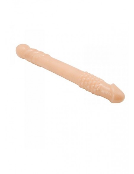 Małe podwójne dildo Toyz4Lovers NERO 25,4 cm Cieliste - Dilda podwójne - 3