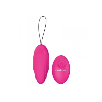 Wibrujące jajko Elys Ripple Egg 9 cm 3,7 cm z pilotem różowe - 1