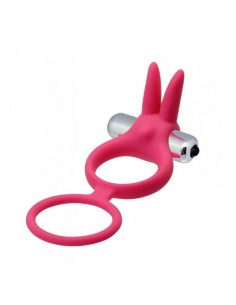 Pierścień na Penisa wibrujący Couple Enhancer Czerwony - Pierścienie erekcyjne wibrujące - 1