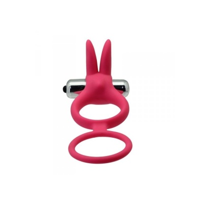 Wibrujący Pierścień Erekcyjny Couple Enhancer z Króliczkiem – 3.5 cm, Różowy - 1 2