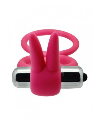 Pierścień na Penisa wibrujący Couple Enhancer Czerwony - Pierścienie erekcyjne wibrujące - 3