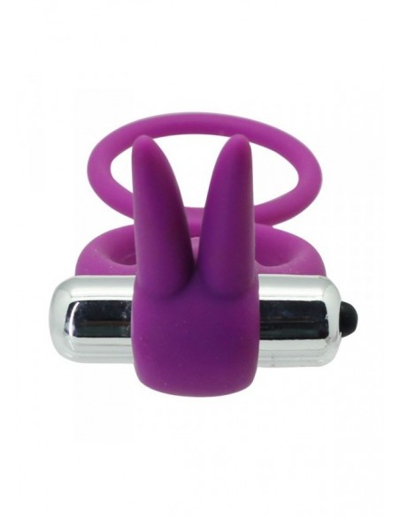 Pierścień na Penisa wibrujący Couple Enhancer Fioletowy - Pierścienie erekcyjne wibrujące - 3