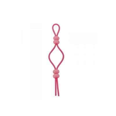 Pierścień erekcyjny Fully Adjustable Cock Ring regulowany silikonowy różowy 15 cm - 1