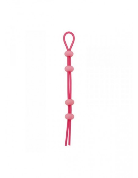 Regulowany Pierścień na Penisa Różowy - Pierścienie erekcyjne niewibrujące - 2