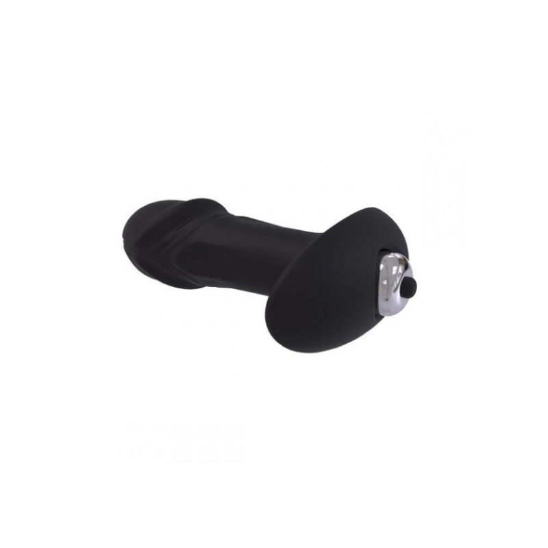 Wibrator analny Elys Anal Bow Real – silikonowy, czarny, 10 cm - 3