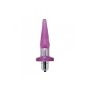 Wibrujący korek analny Plug W On/Off Vibe 12,4 cm fioletowy - 1