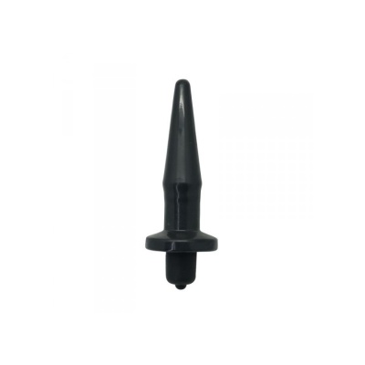 Korek Analny z Wibracją ON/OFF Toyz4Lovers – Wąski 12,4 cm, Czarny - 1