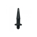 Korek Analny z Wibracją ON/OFF Toyz4Lovers – Wąski 12,4 cm, Czarny - 1