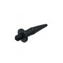 Korek Analny z Wibracją ON/OFF Toyz4Lovers – Wąski 12,4 cm, Czarny - 2