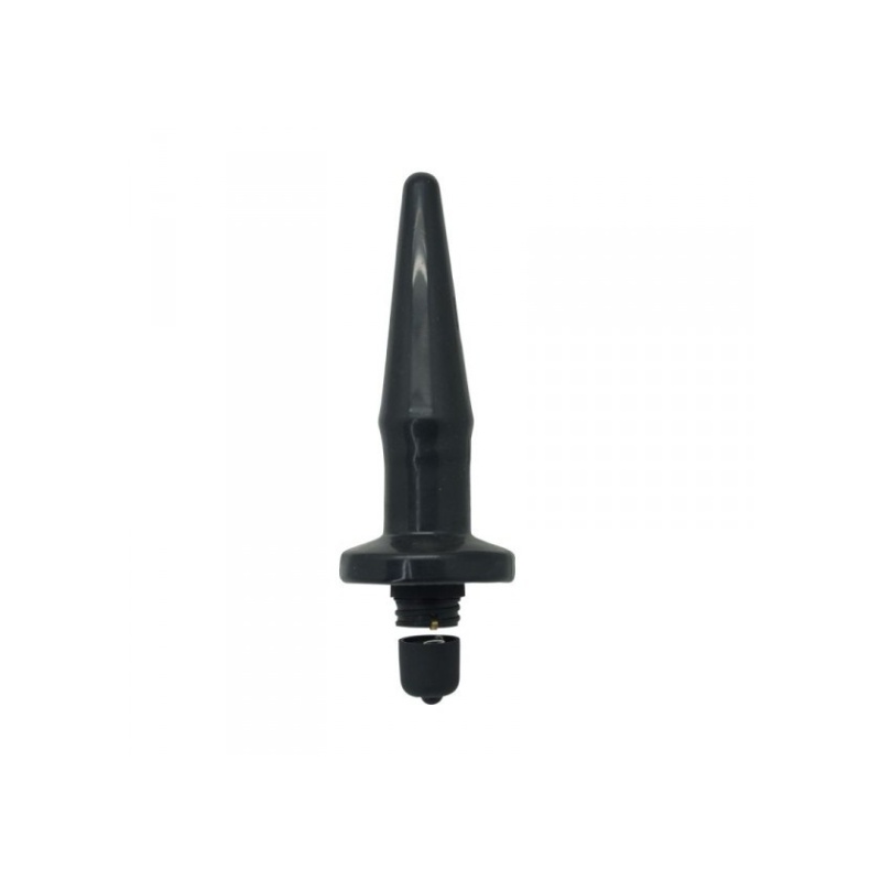 Korek Analny z Wibracją ON/OFF Toyz4Lovers – Wąski 12,4 cm, Czarny - 4