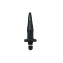 Korek Analny z Wibracją ON/OFF Toyz4Lovers – Wąski 12,4 cm, Czarny - 4