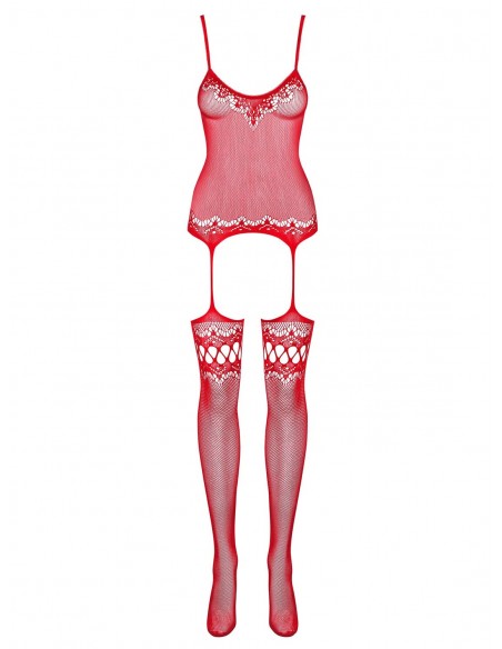 Seksowne Bodystocking F214 Czerwony  S/M/L - Bodystocking - 5