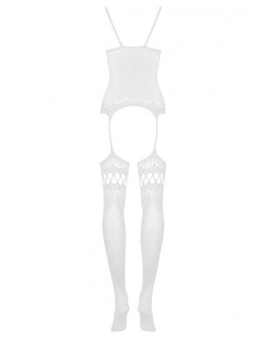 Zniewające Bodystocking F214 Białe  S/M/L - Bodystocking - 6