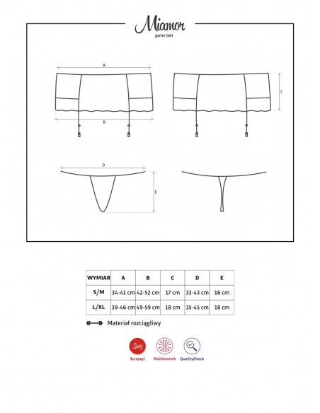 Pas Do Pończoch I Stringi Miamor - Pasy do pończoch i podwiązki - 7