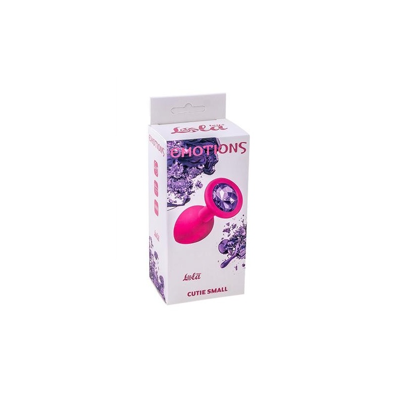 Mały Różowy Korek Analny z Pięknym Diamentem Rhinestone - 2
