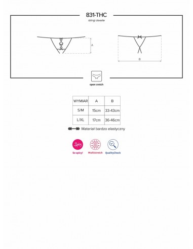 Stringi Otwarte 831-Thc-1 S/M - Stringi - 9