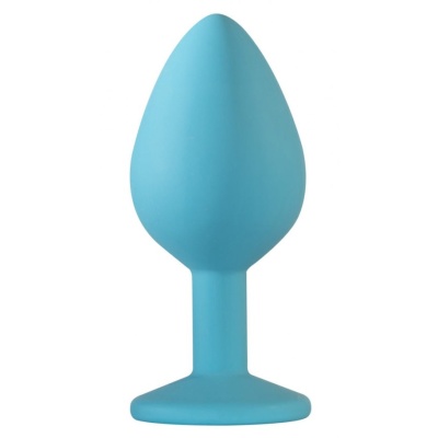 Plug analny Emotions Cutie Medium z hipoalergicznym silikonem i kryształem u podstawy, 8,5 cm - 1 2
