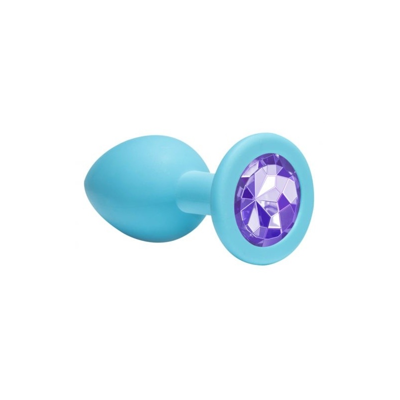 Plug analny Emotions Cutie Medium z hipoalergicznym silikonem i kryształem u podstawy, 8,5 cm - 1