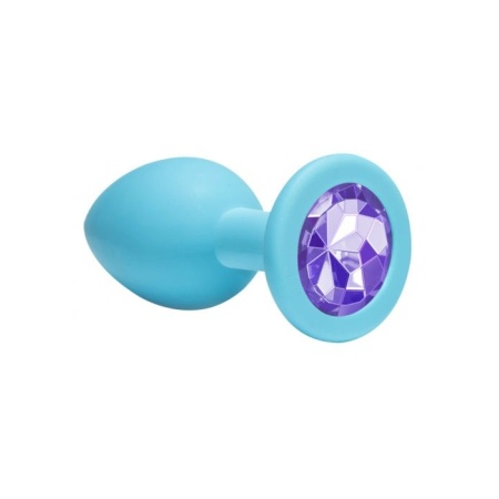 Plug analny Emotions Cutie Medium z hipoalergicznym silikonem i kryształem u podstawy, 8,5 cm - 1