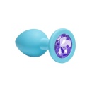 Plug analny Emotions Cutie Medium z hipoalergicznym silikonem i kryształem u podstawy, 8,5 cm - 1