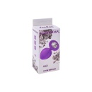 Korek analny Cutie Medium - hipoalergiczny silikon, kryształ w podstawie, 8,5 cm długości i 3,3 cm średnicy - 3