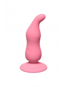 Korek analny Waved Anal Plug Pink - Korki analne silikonowe - 1
