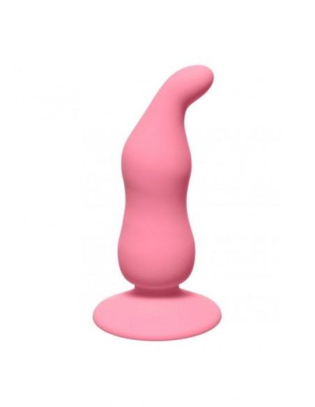 Korek analny Waved Anal Plug Pink - Korki analne silikonowe - 1